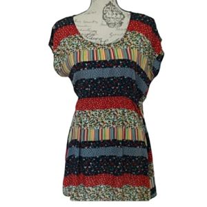 Blue Bird Large Multi Colored long Shirt